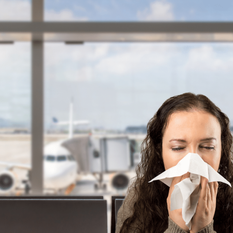 allergies and sinus pain after flying